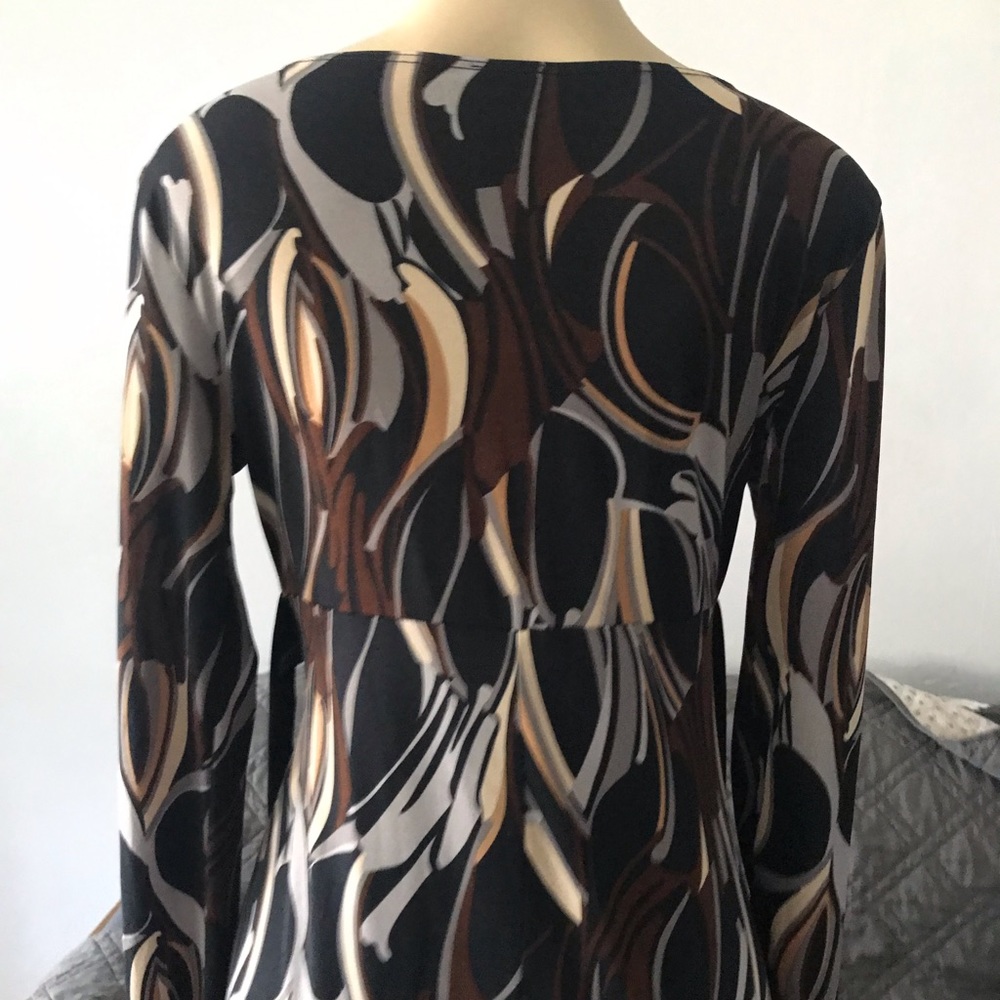 Blue papaya dress brown, grey, black, white - Picture 9 of 16